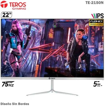 Monitor GAMER TEROS TE-2150N 21.5 75hz IPS FULL HD 5MS HDMI VGA GAMING